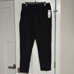 Womens Black Pants 32° Brand Size 12 - Button Clasp Zipper Belt Loops